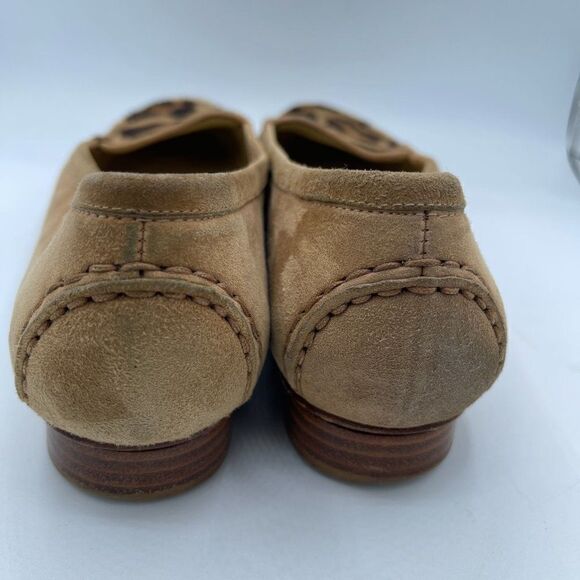 Stuart Weitzman Animal Print Suede Loafer 8 - Picture 4 of 10